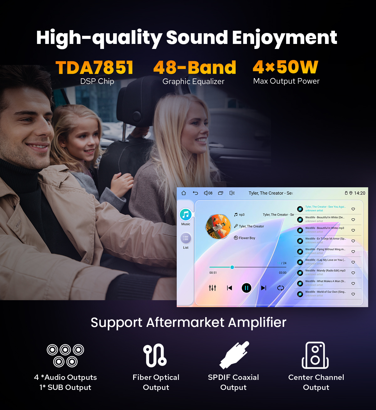  JOYING Android 13 Car Radio Headunit for 2005-2015 Toyota Tacoma Plug and Play